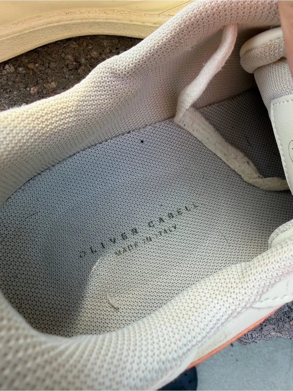 Oliver Cabell Vegan 481 Starfish Cream Orange Sneakers Size 44